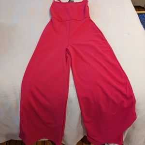 Thin bell bottom jumpsuit
